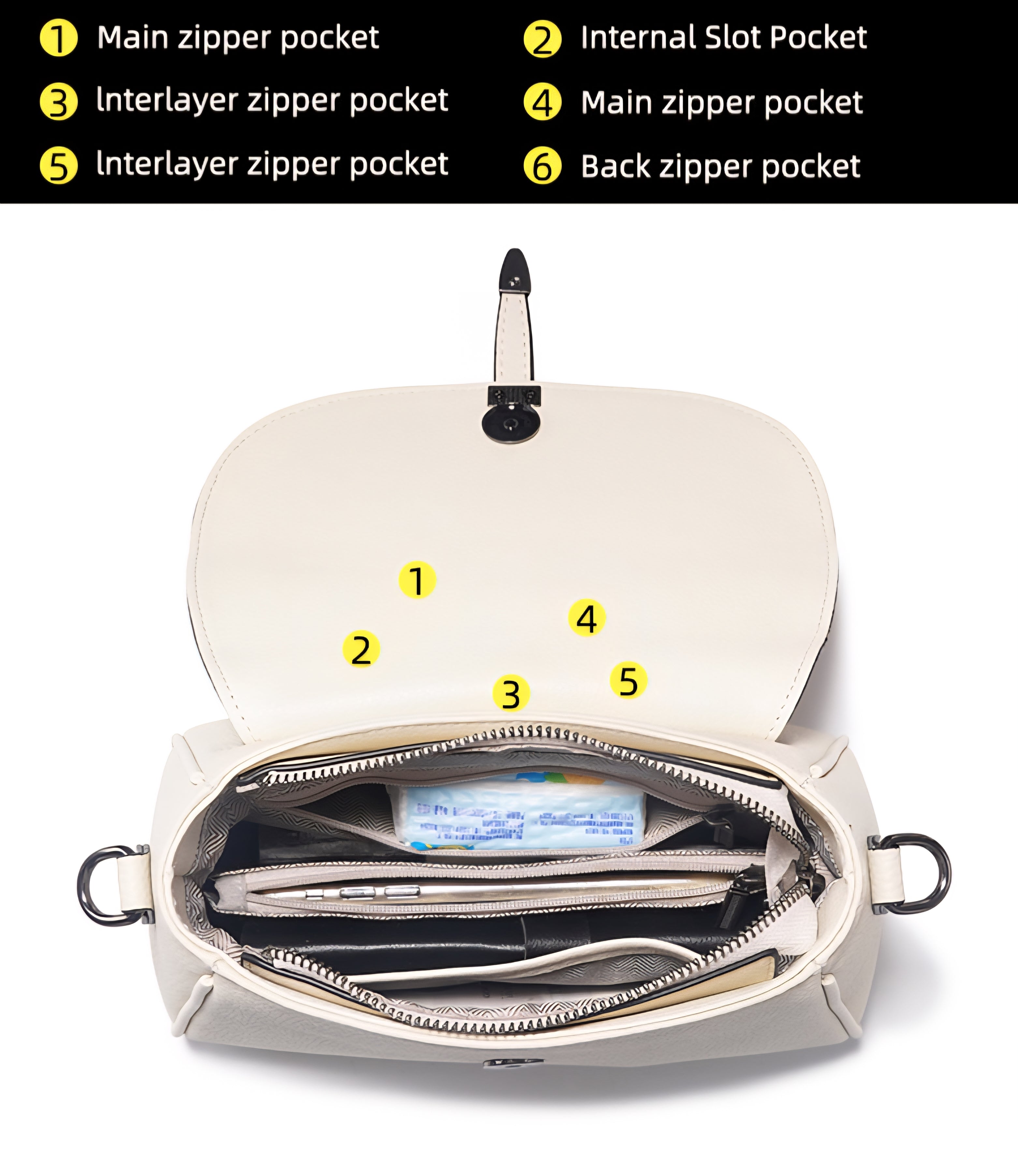 Genuine leather handbag - 2