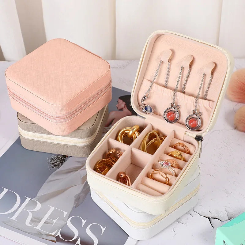 Mini jewelry travel storage box