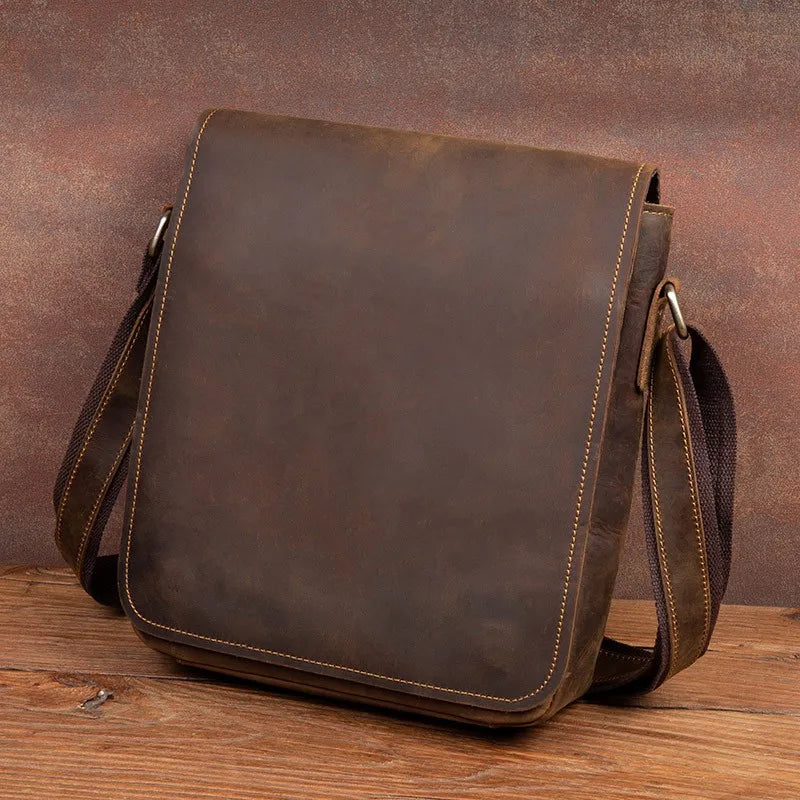 Handmade Leather messenger bag