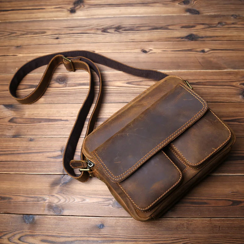 Leather Men's Messenger Bag
