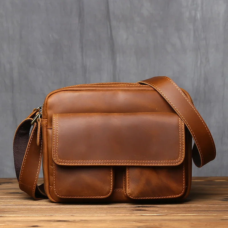Leather Men's Messenger Bag
