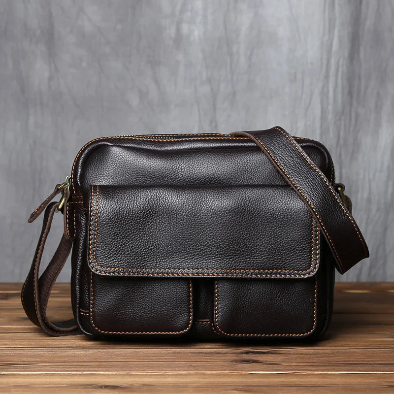 Leather Men's Messenger Bag
