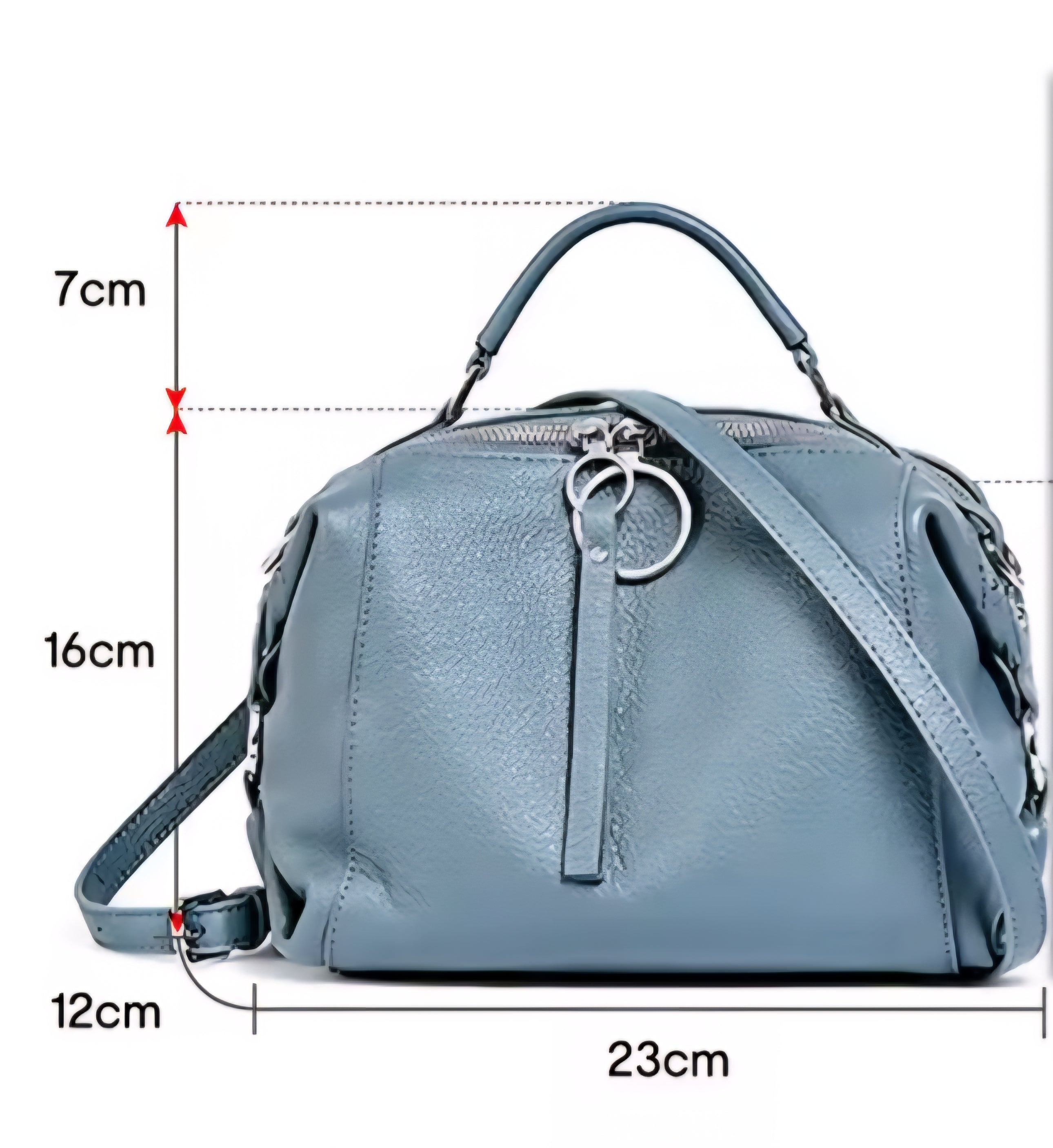 Genuine leather handbag -  3