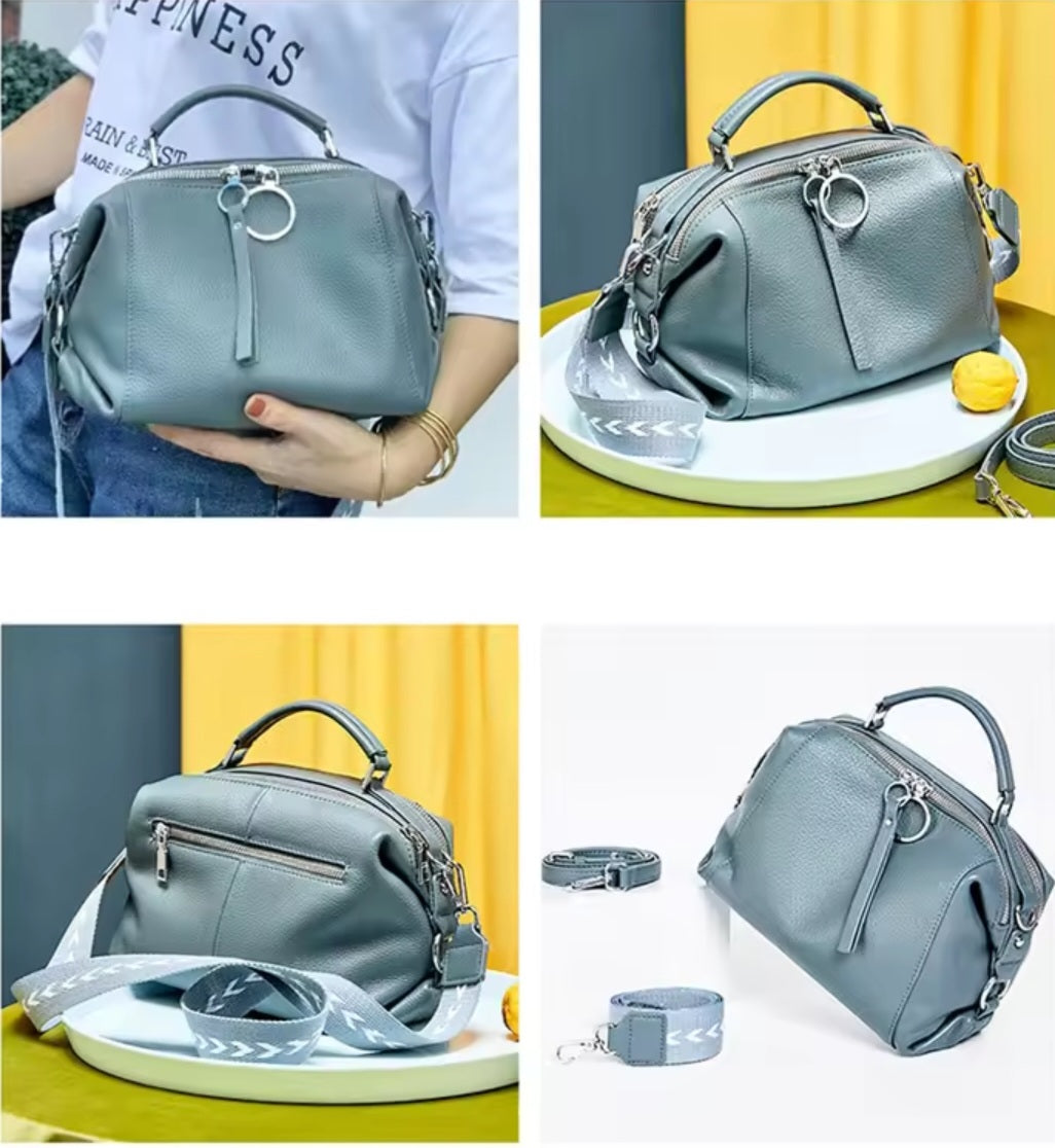 Genuine leather handbag -  3