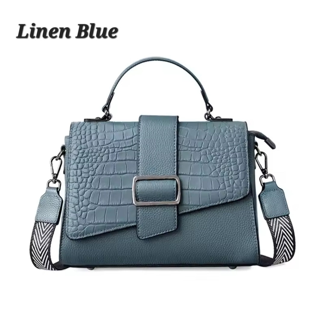 Genuine leather crossbody handbag - 4