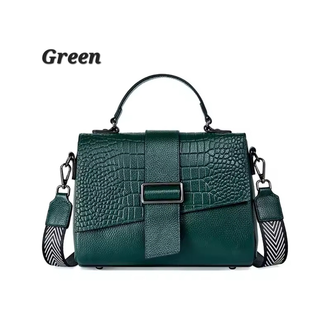 Genuine leather crossbody handbag - 4