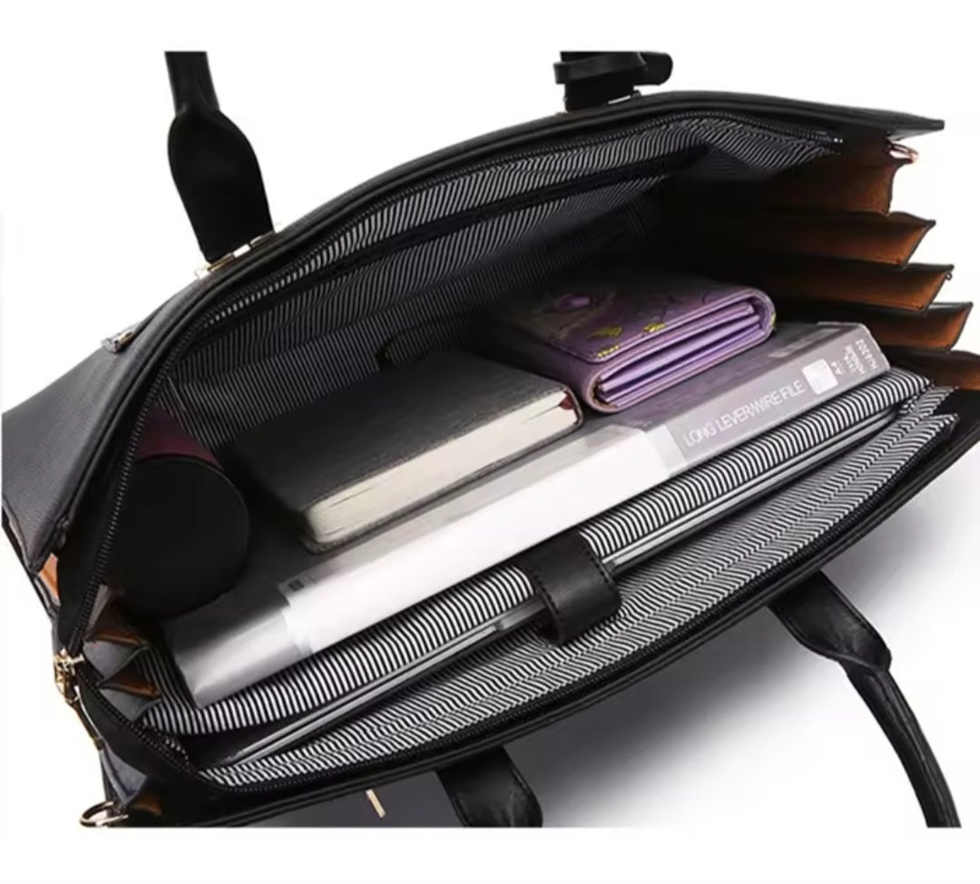 Genuine leather laptop bag
