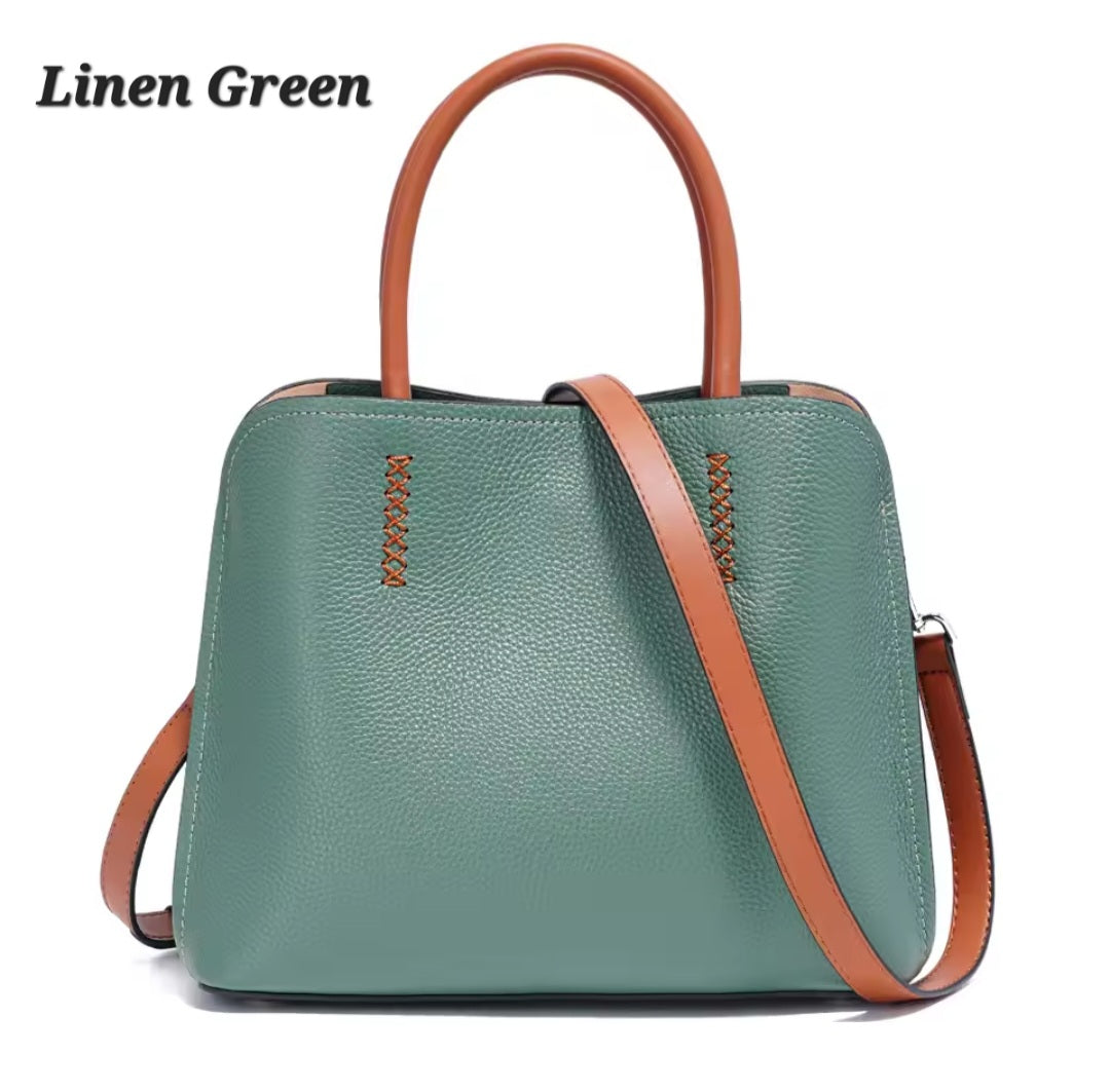 Genuine leather handbag - 5