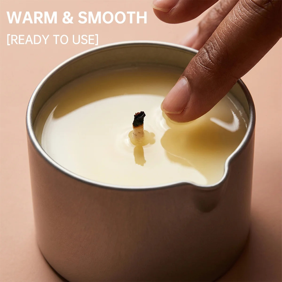 Aromatherapy Massage Oil Candle Amber Vanilla