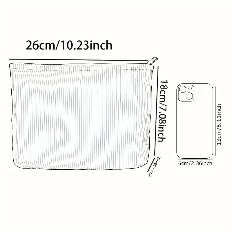 Floral printed makeup bag